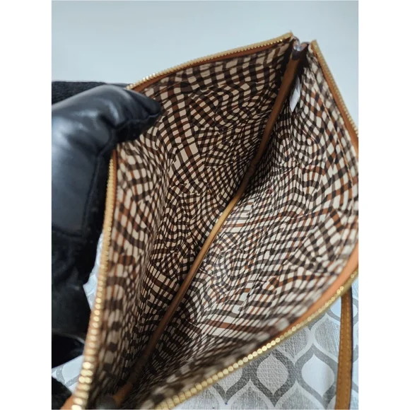 MCM Visetos Liz Shopper Pochette/Shoulder Bag Cognac - Picture 10 of 10